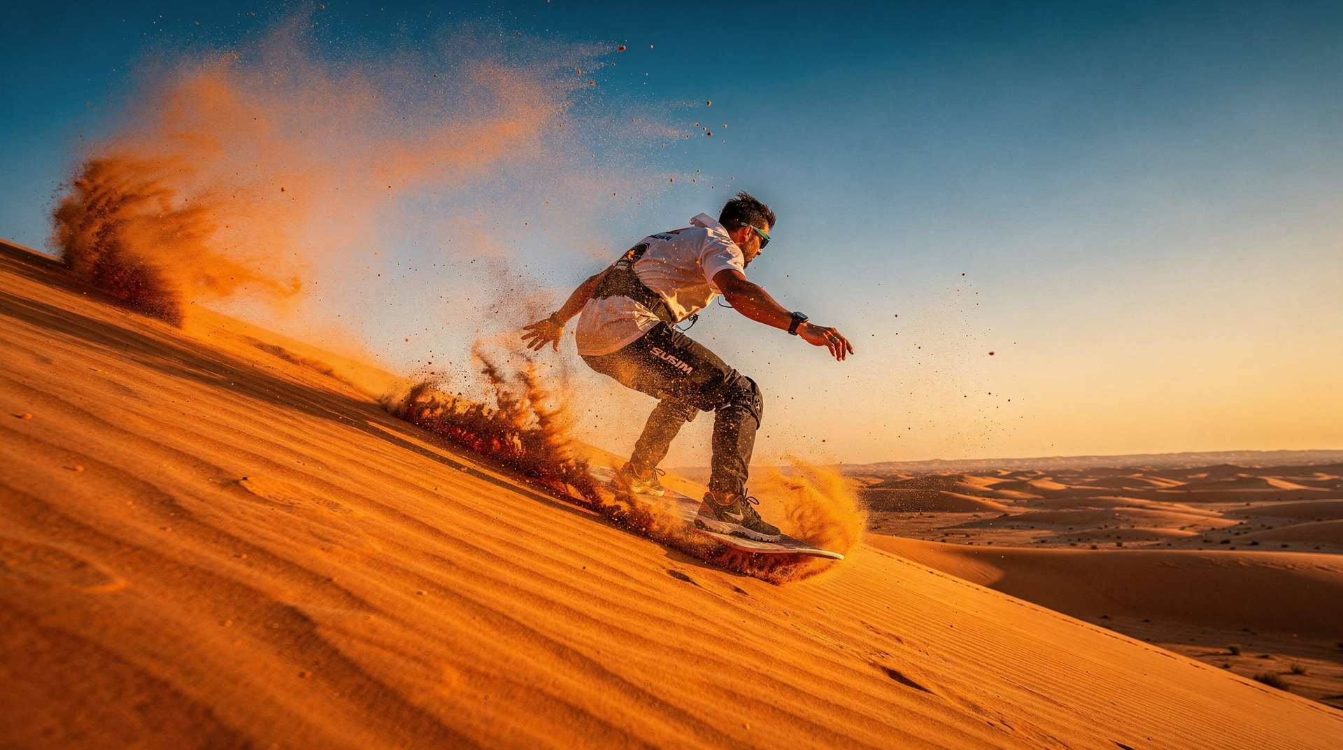 Sandboarding in den Wahiba-Sands: Omans Rote Dünen Surfen